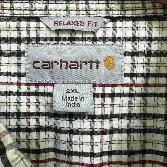 Carhartt Men's Relaxed Fit Short Sleeve Button Down Shirt Size XXL - Picture 2 of 7